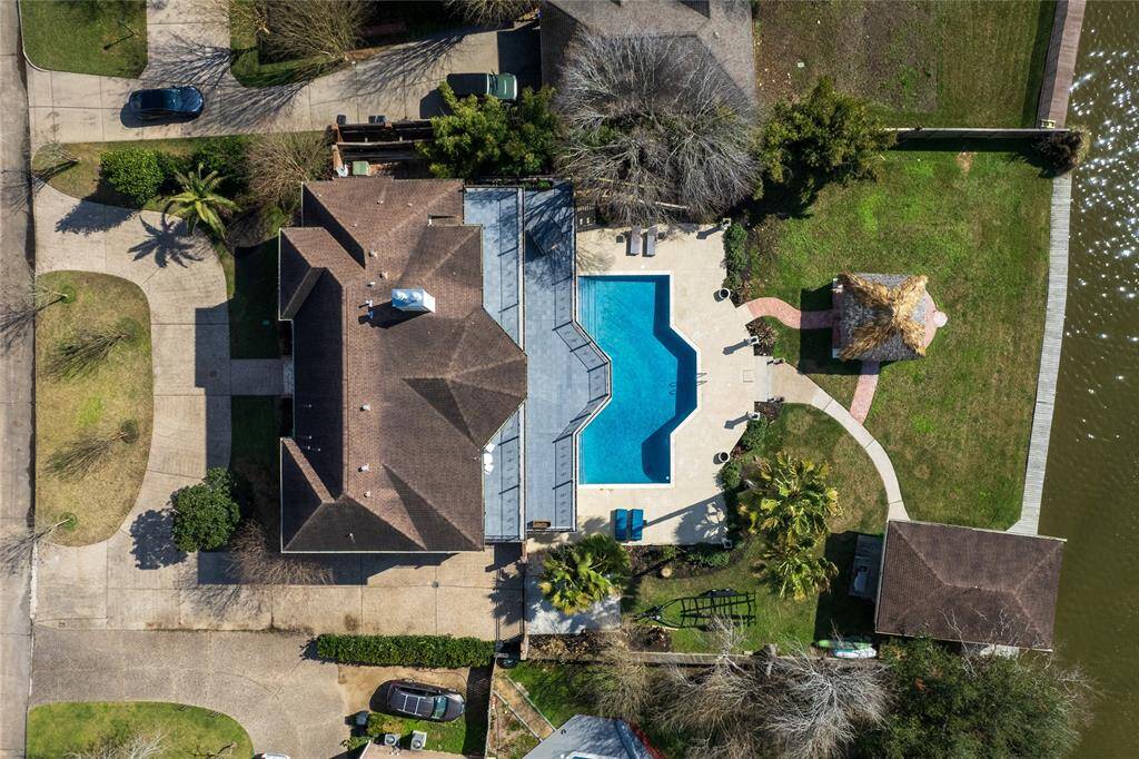 This aerial view showcases just how spacious this stunning this property is!