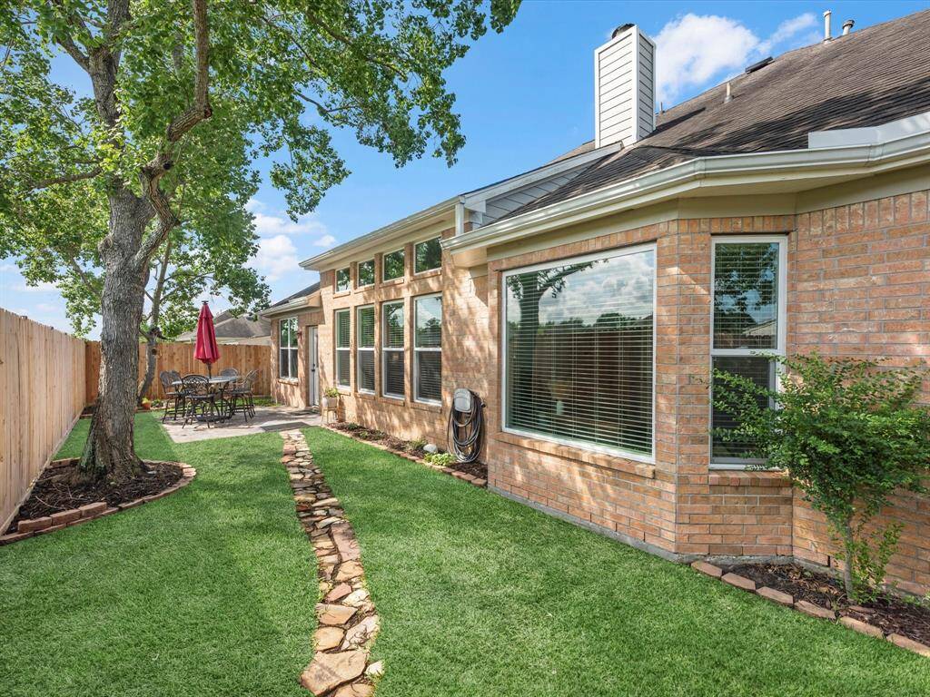 Have your coffee on the shady patio in the morning!