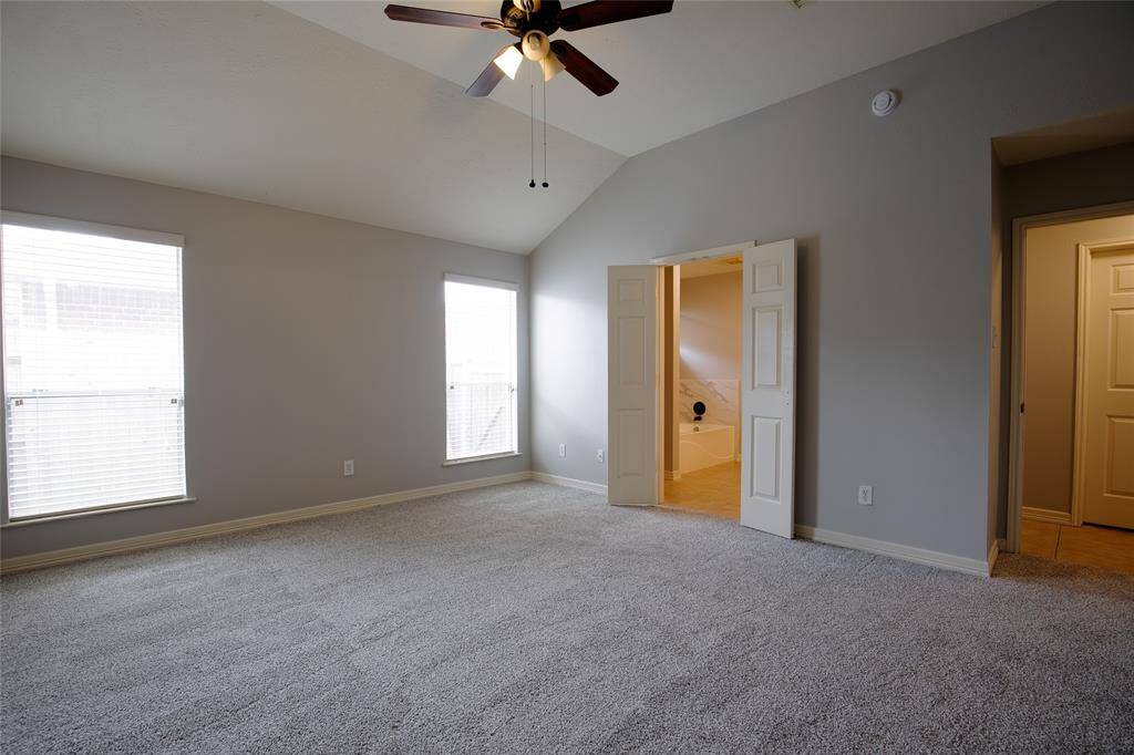 Spacious primary bedroom