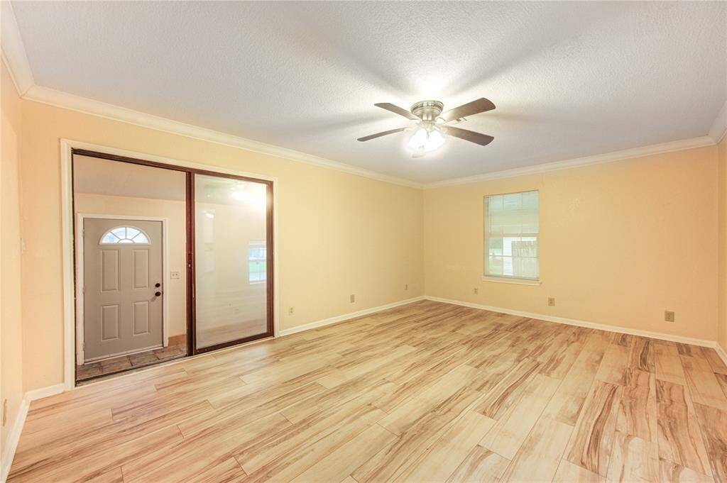 Family room facing the foyer.