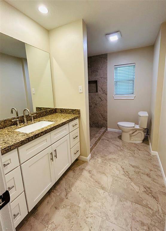 Hall bath with walk in shower renovated in 2022
