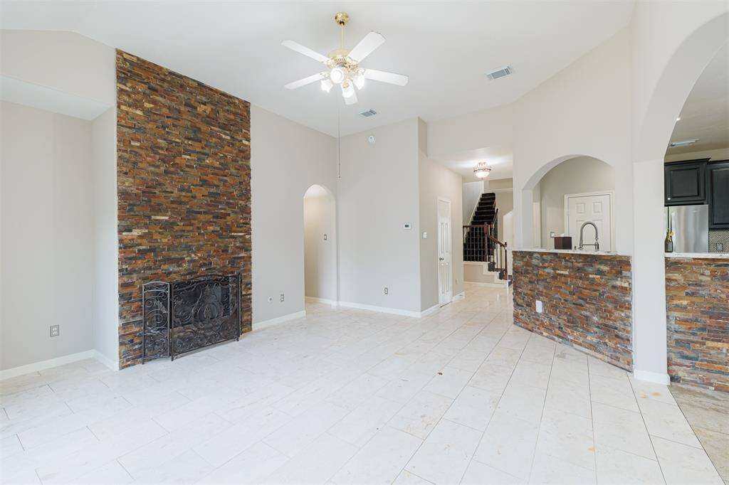 Another view of the family room looking towards the front entry.