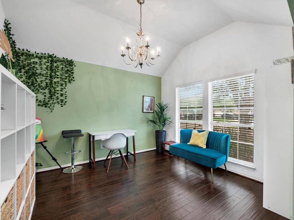 Directly to the right upon entry, this is a great flex space for home office, dining room, or sitting room.
