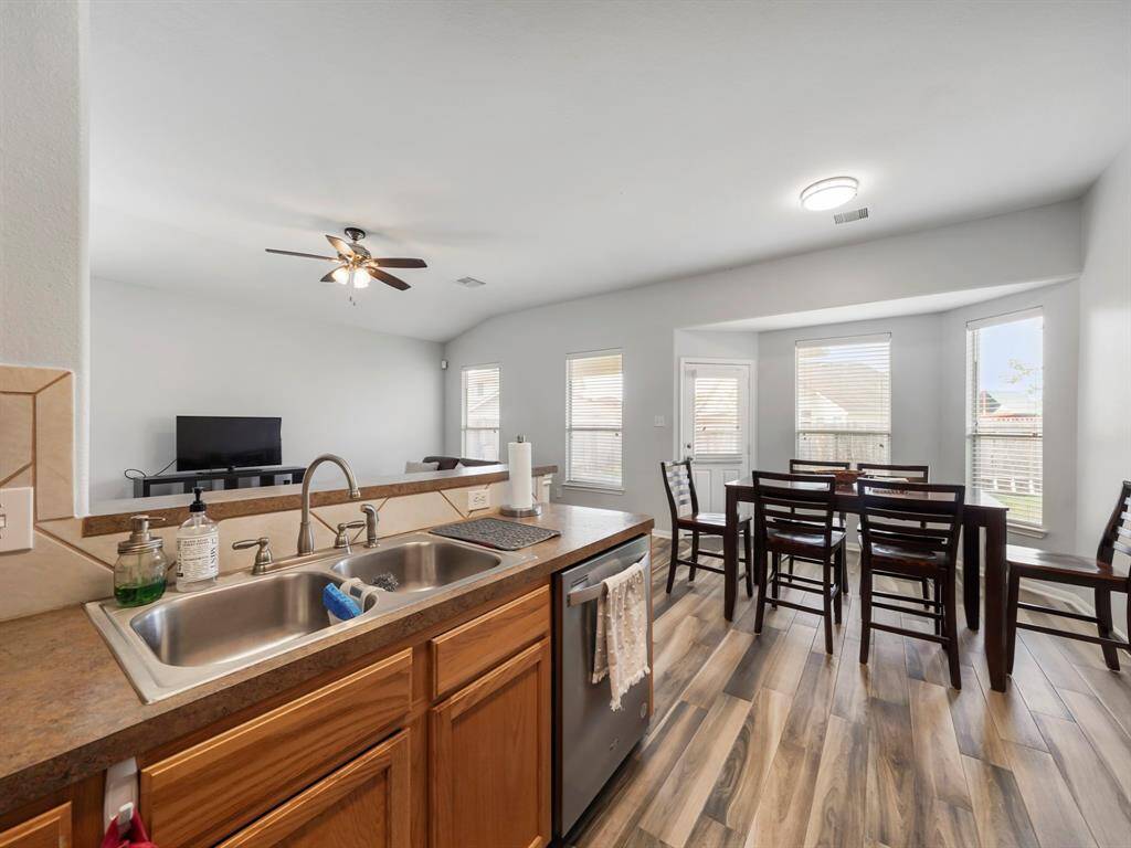 Large dining area is directly off of the kitchen creating an open main living area!