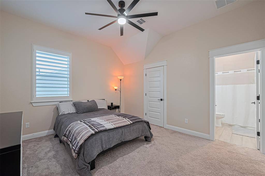 Upstairs bedroom with ensuite full bathroom.