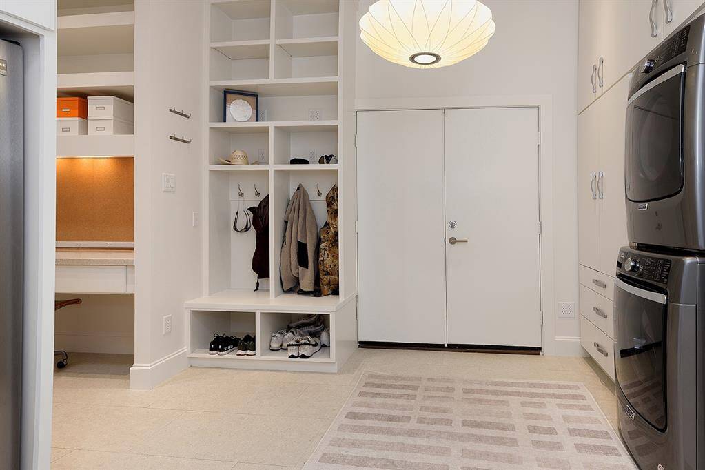Mud room off the garage has a place for everything and keeps you organized!
