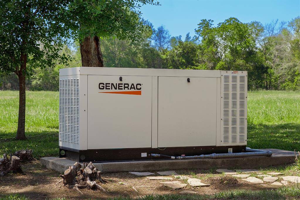 70 KW Generac Generator ensures power for the home, pool and barn!