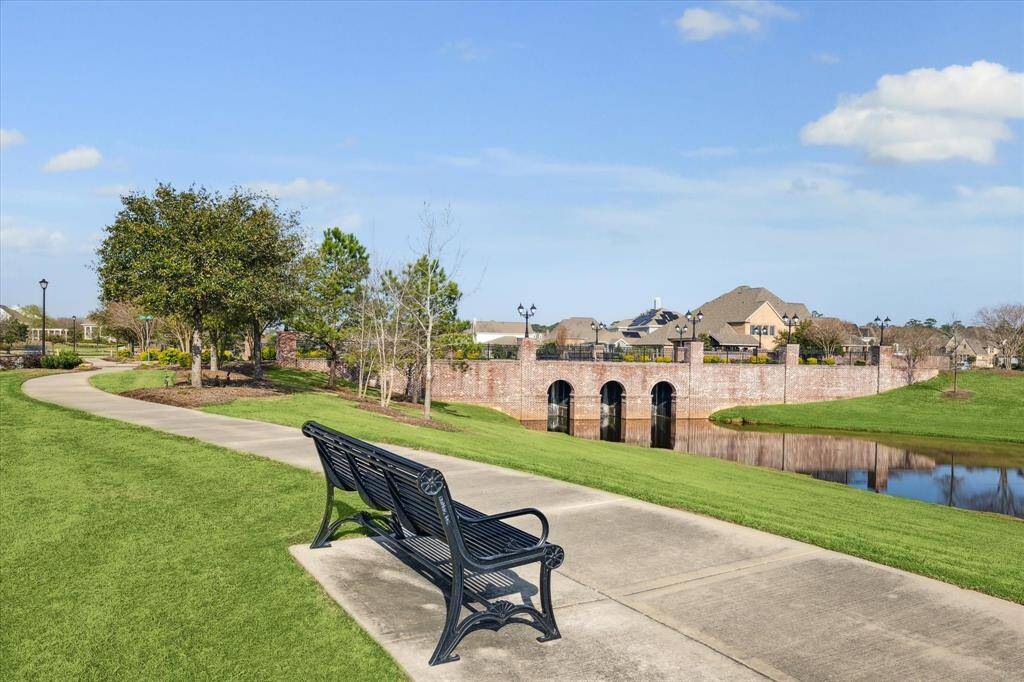 Grab your fishing pole and relax by the water. This is one of several community ponds residents can enjoy.