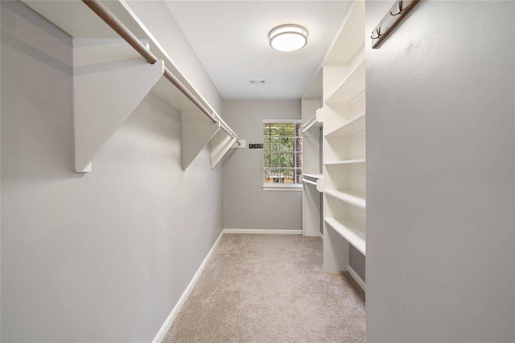 Large walk-in closet off primary bedroom