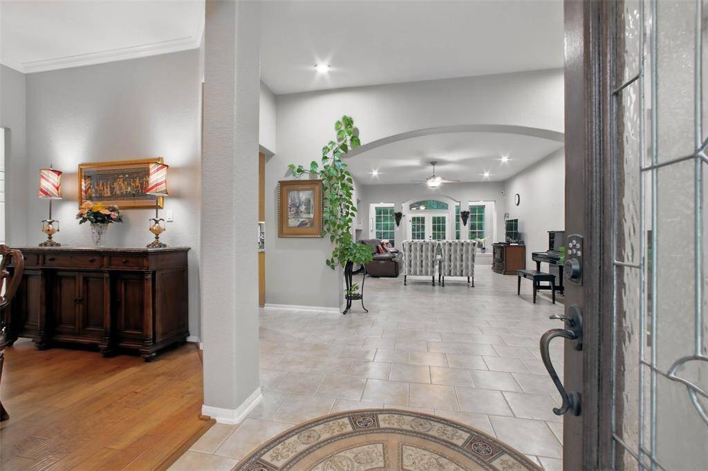 Ample kitchen open to the living area