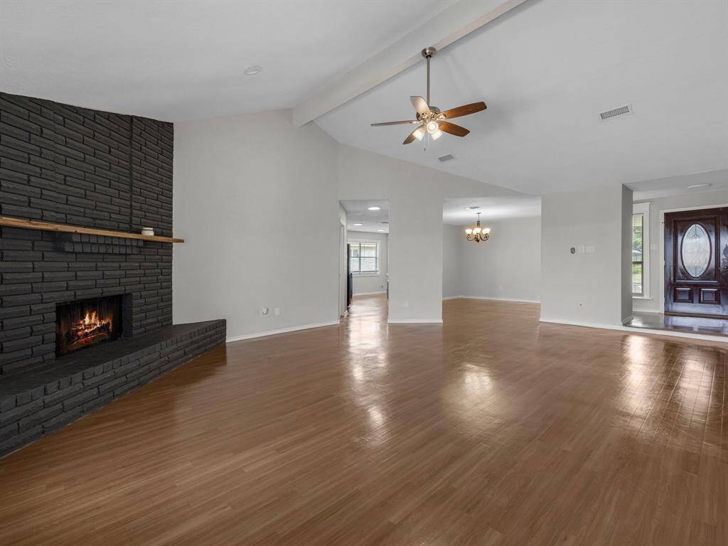 Relax and unwind in the spacious living room.