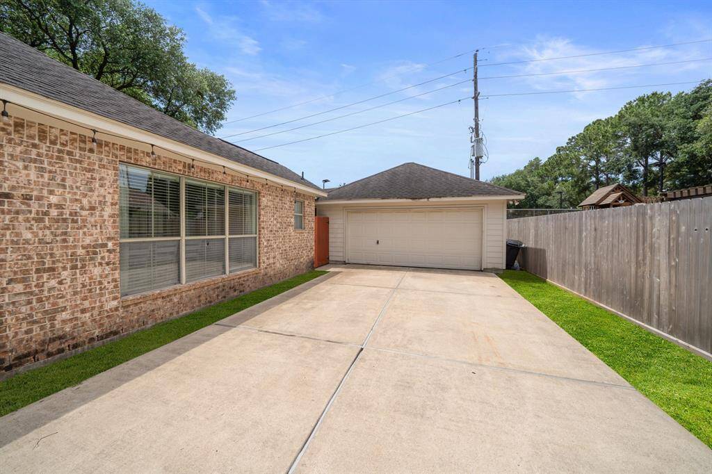 It also boasts a double-wide drive way.