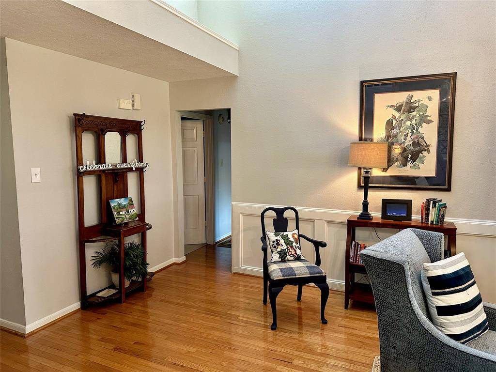 The hallway in view leads to the bedrooms.