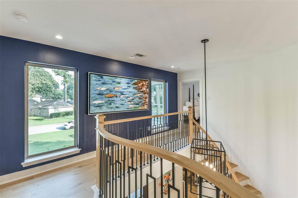 Views to the front from the second floor landing.