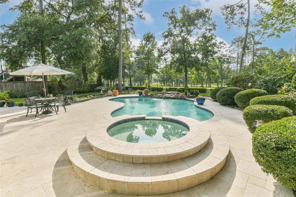 Enjoy the pool with views to the golf course.