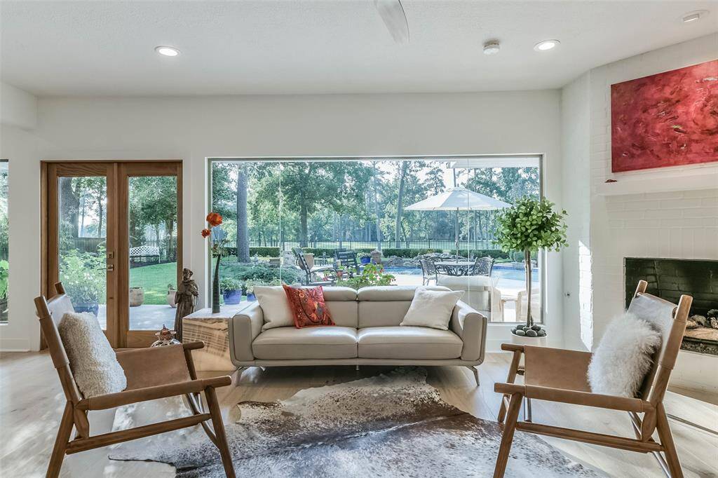 Enjoy the views of the pool and golf course from the family room.