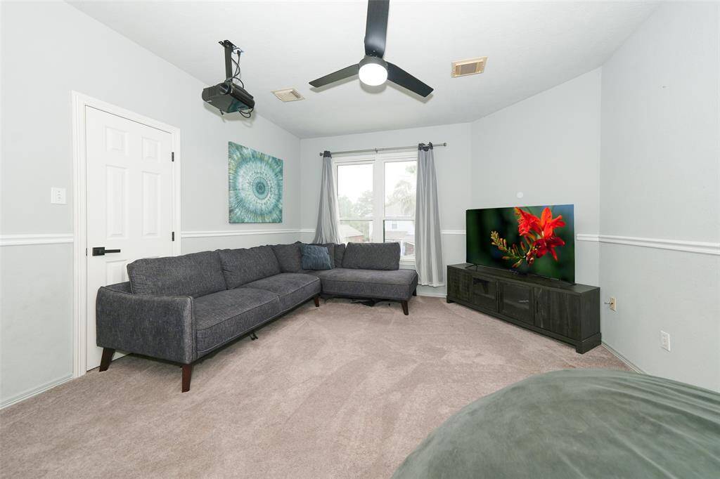Upstairs game room