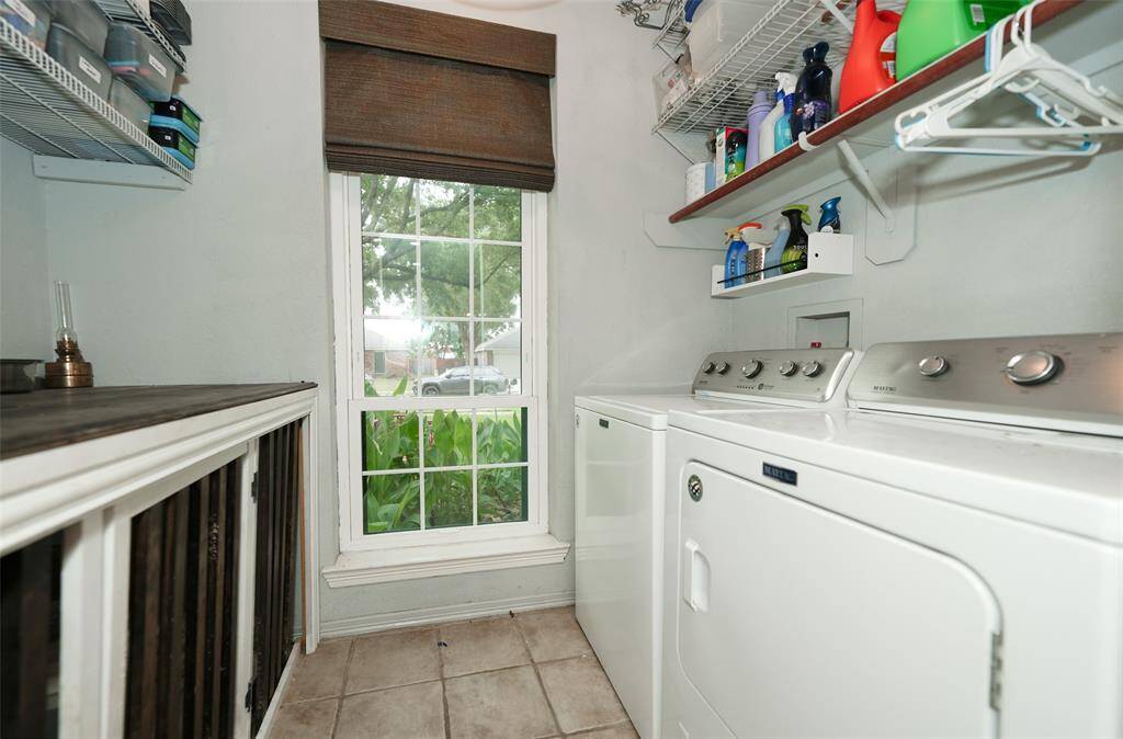 Downstairs laundry room