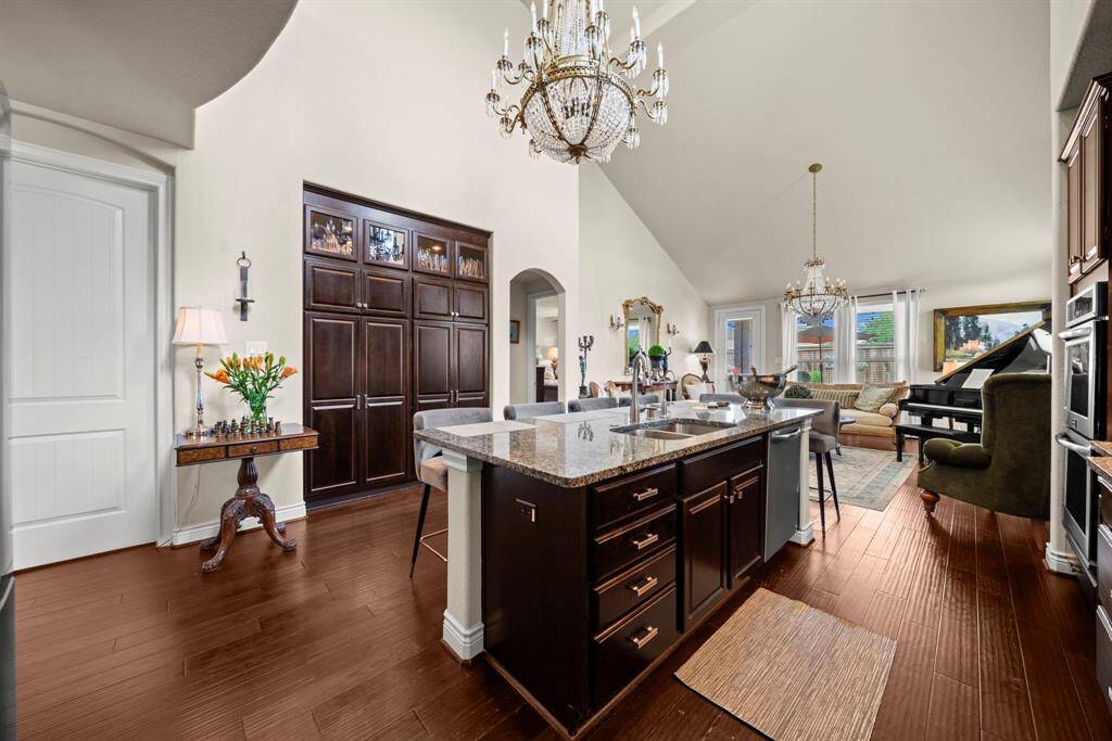 Engineered wood floors throughout the first floor