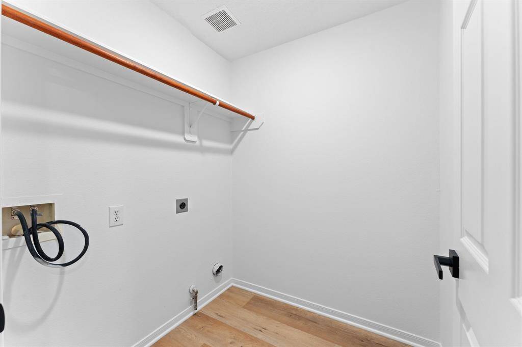 Washer and Dryer connections inside the home for easier access and convenience