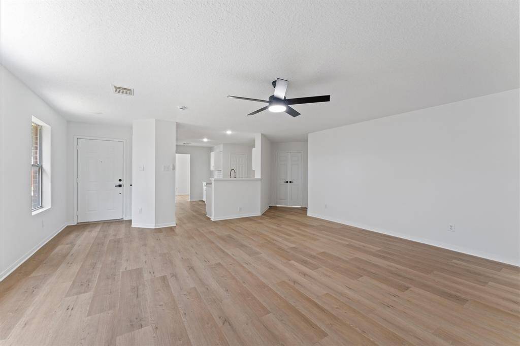 Open concept living room and kitchen