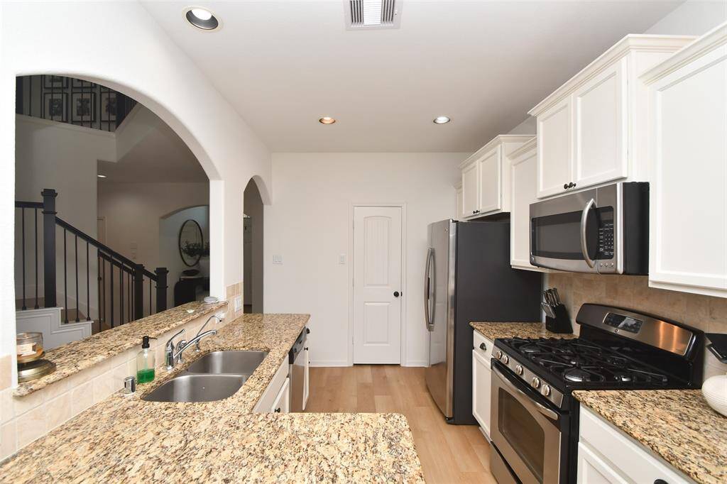 Plenty of cupboard and counter space.