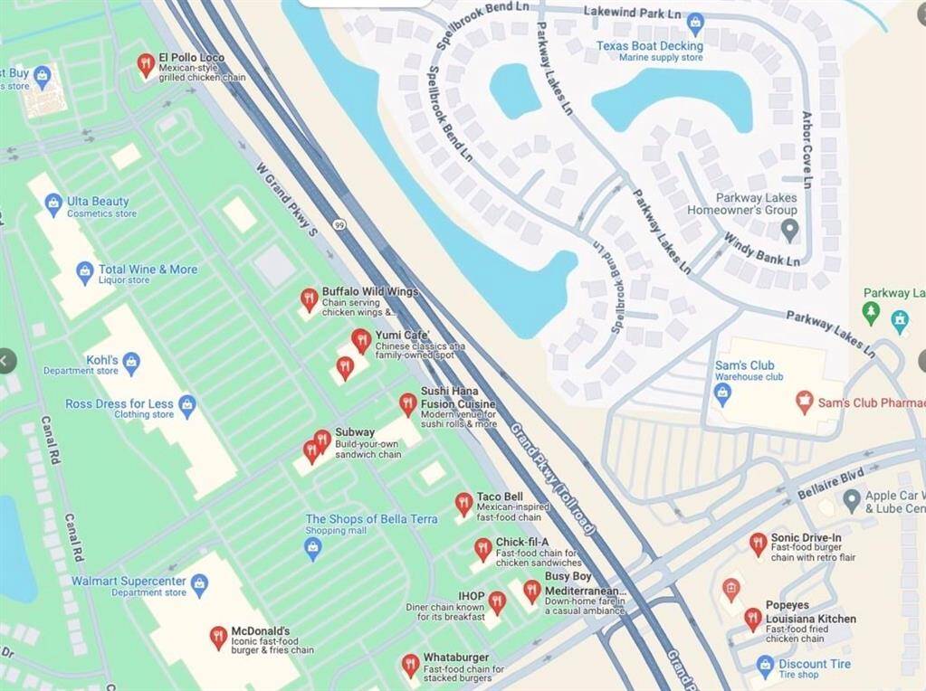 Conveniently located near Westpark & Grand Parkway and plenty of shops, restaurants and grocery options.