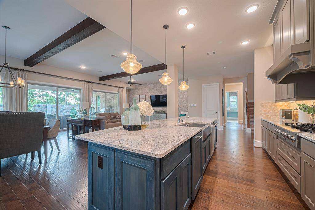 High end finishes  like top level granite seen here fill this home with design