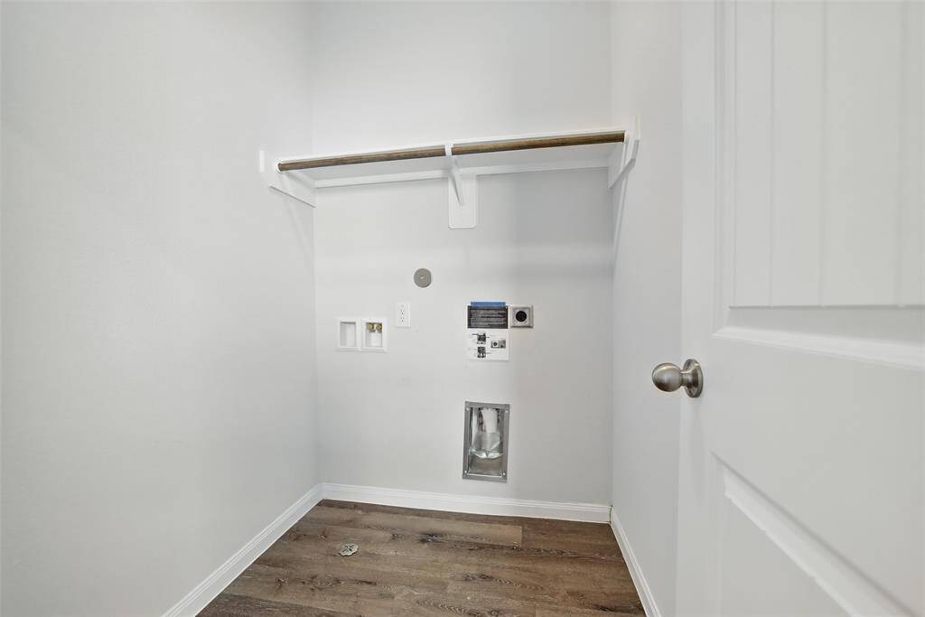 Utility room is on the second floor for ease of use