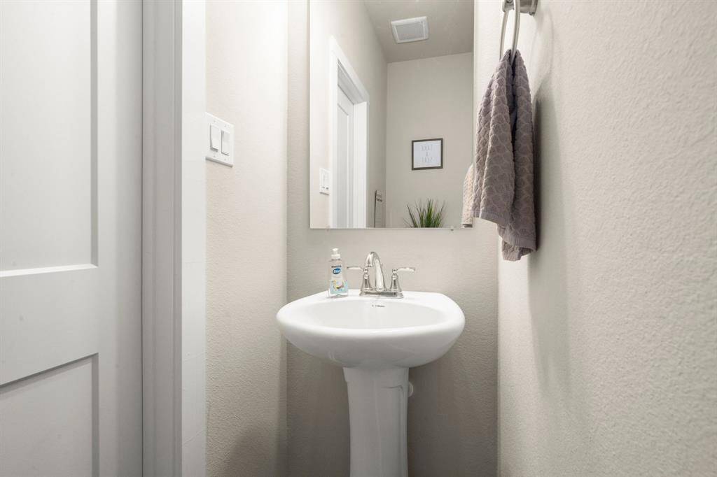 Hall bath for guests.
