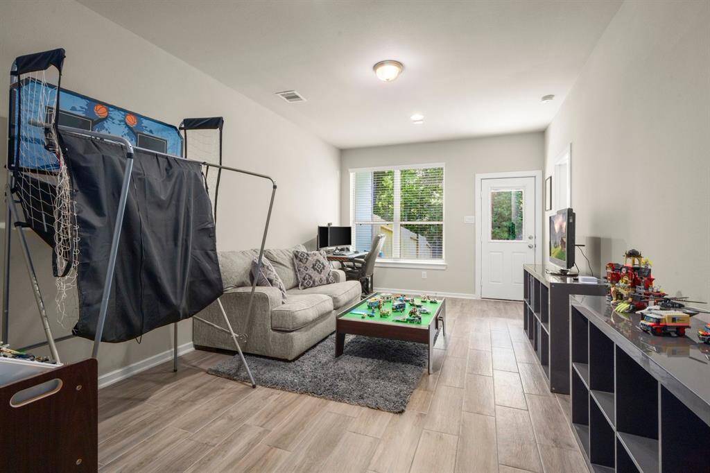 Large Gameroom with access to the backyard.
