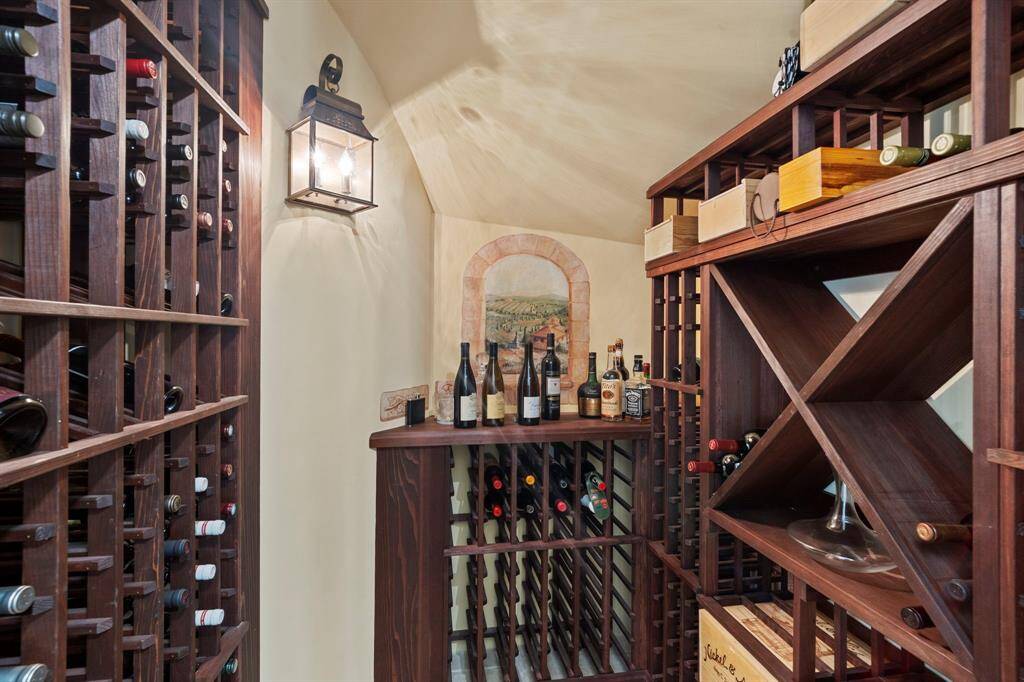 This home also has a wine room!