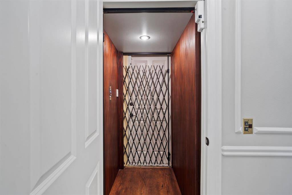 The elevator has garage access and direct access into the home.