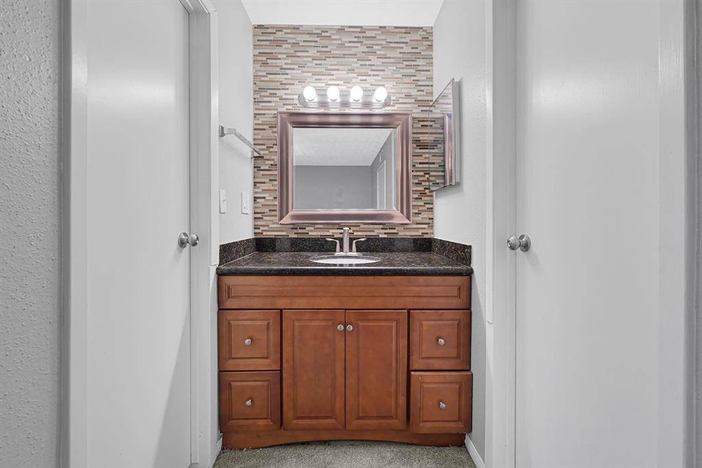 Primary Vanity area outside of Full Bath.