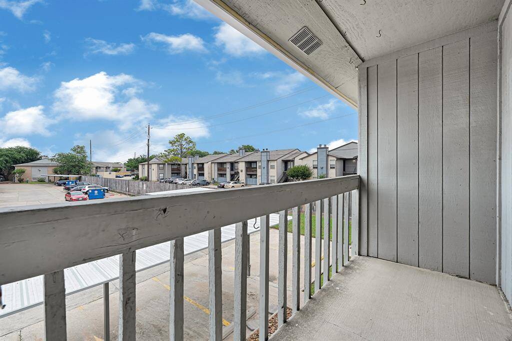 Balcony that overlooks Parking Spots off Primary Suite.
