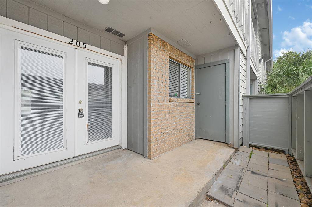 Storage room on Back Patio.