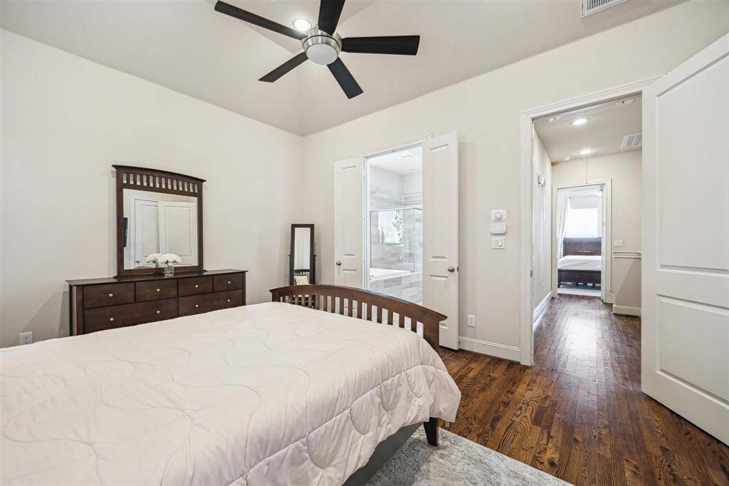 There are THREE closets in this floorplan.