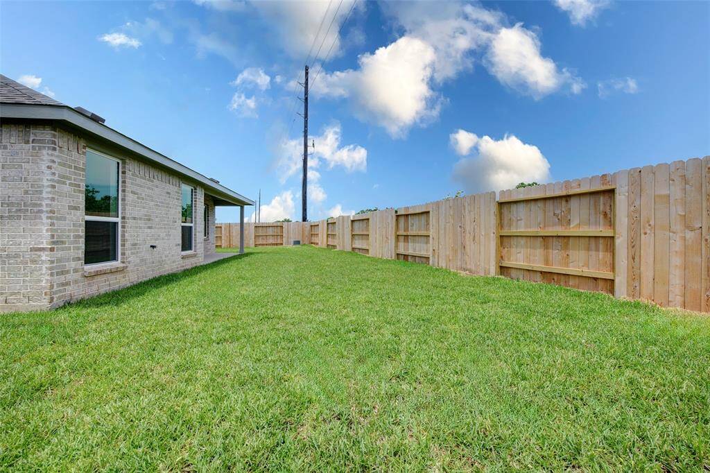 Secure backyard oasis