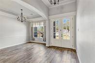 Double glass greet you when you enter the home