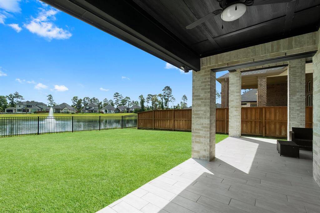 Abundant patio space