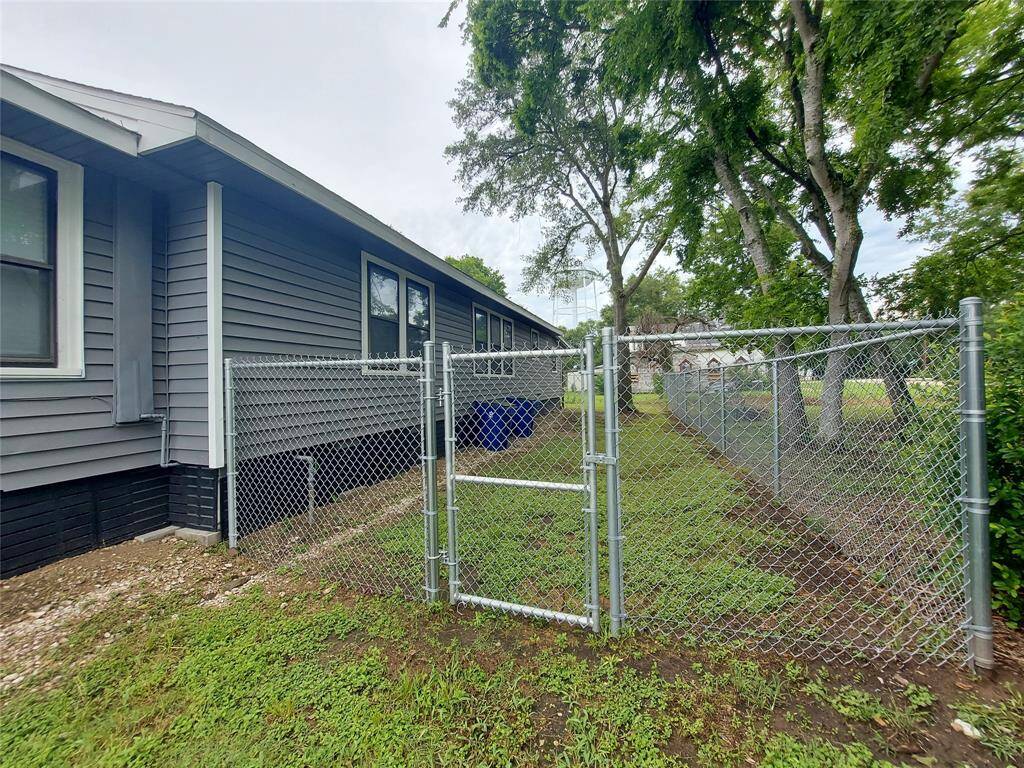 Check out the fence for the back yard.