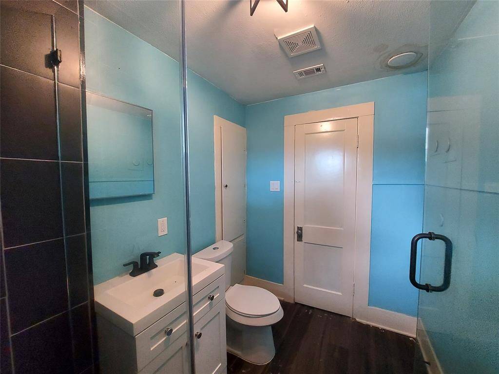 One of the bathrooms that has been remodeled.