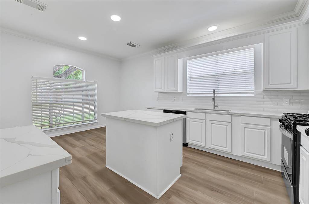 Island Kitchen with deep sink