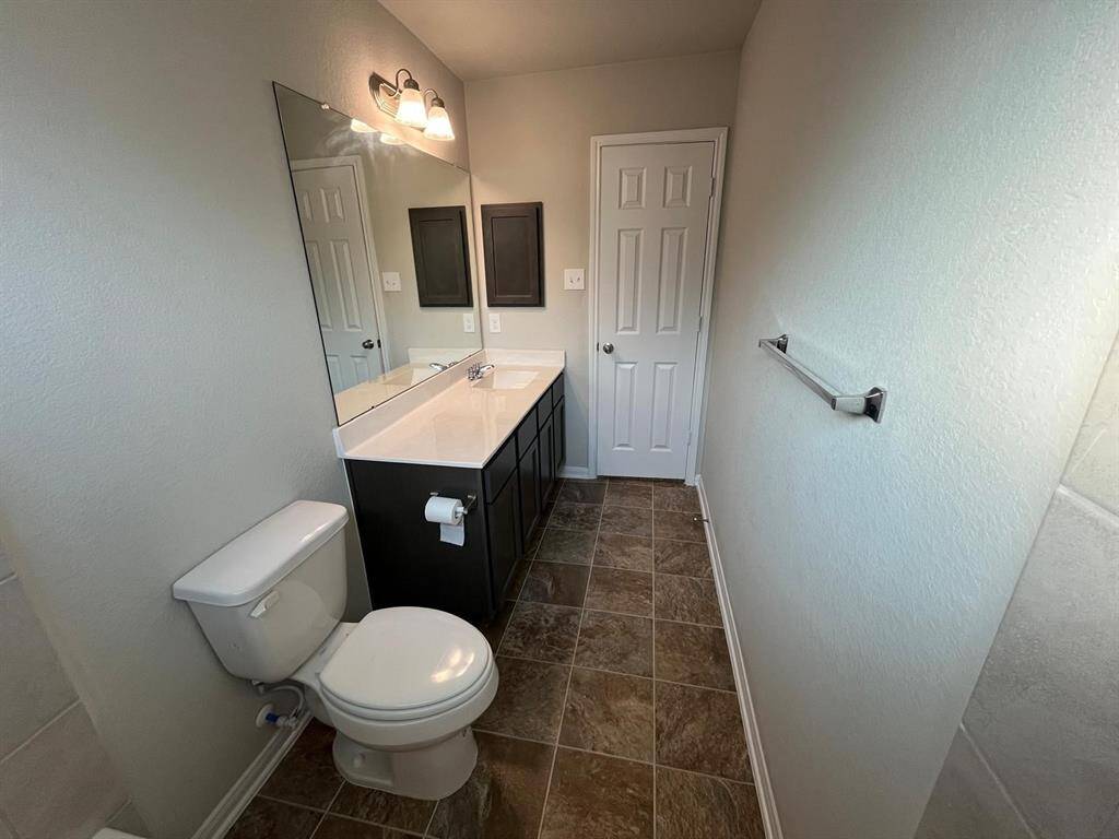 Another look at this second bathroom with great counterspace