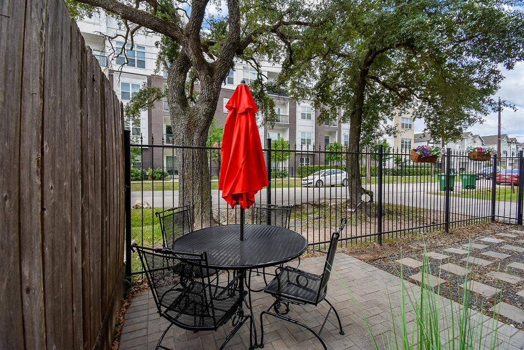 Enjoy your morning coffee or evening cocktail on the patio.