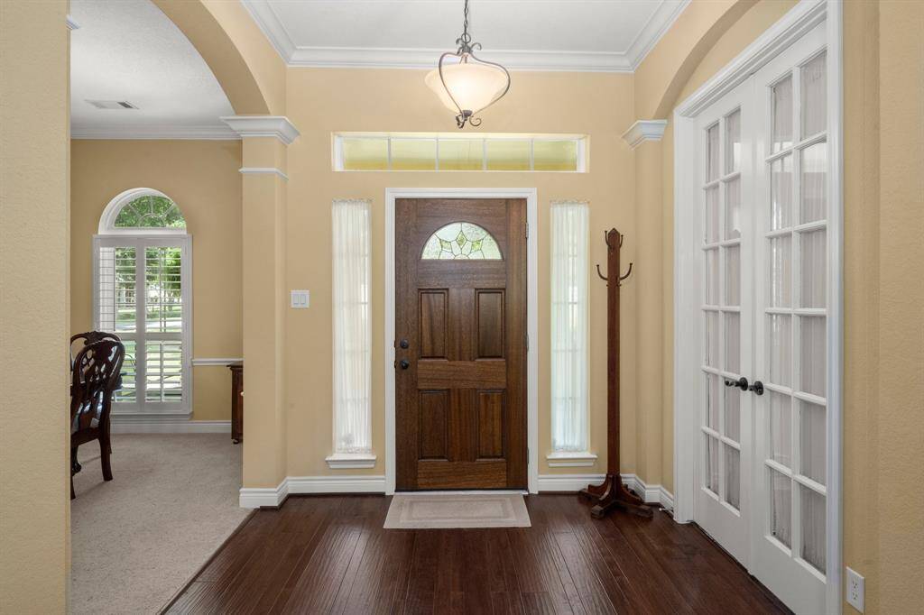 Looking at front door.