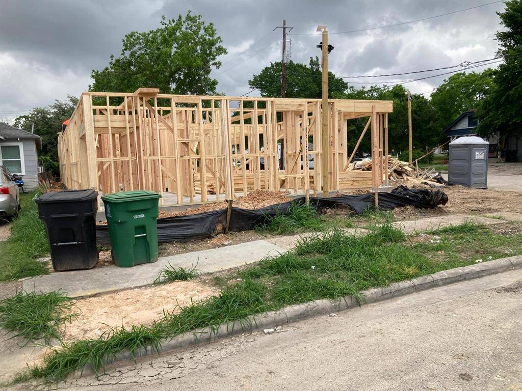 New construction on the corner , new development  all around the neighborhood.