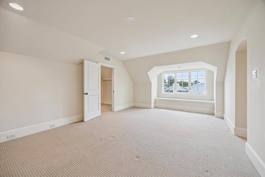 This giant third floor bedroom has a giant closet to match!