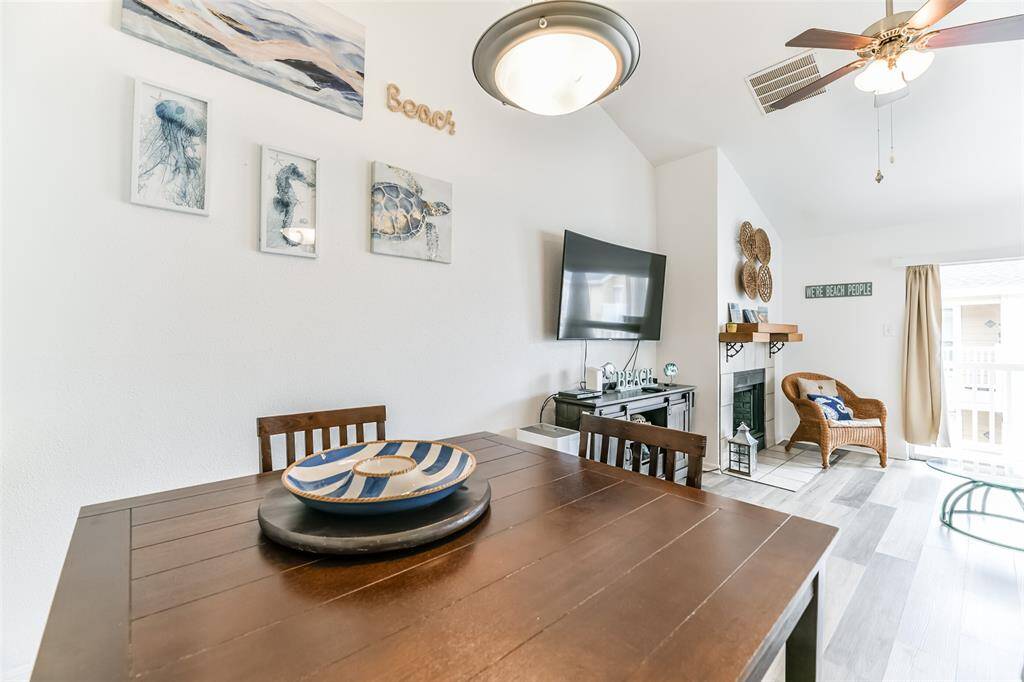 Tasteful coastal decor can be found throughout.