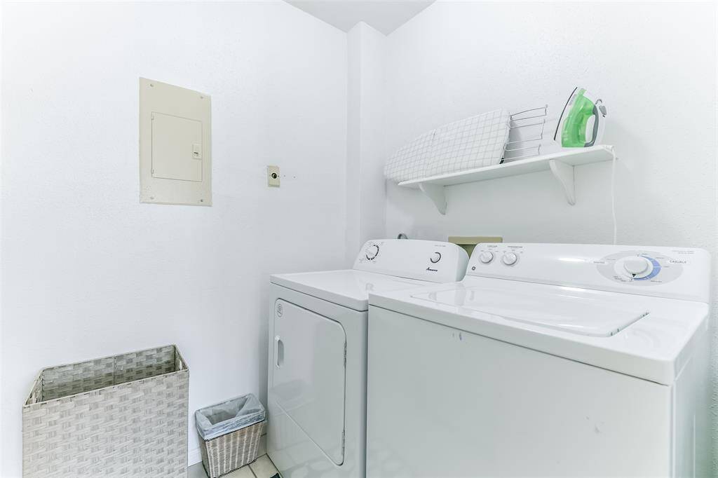 Talk about convenience, this unit has a full laundry room.